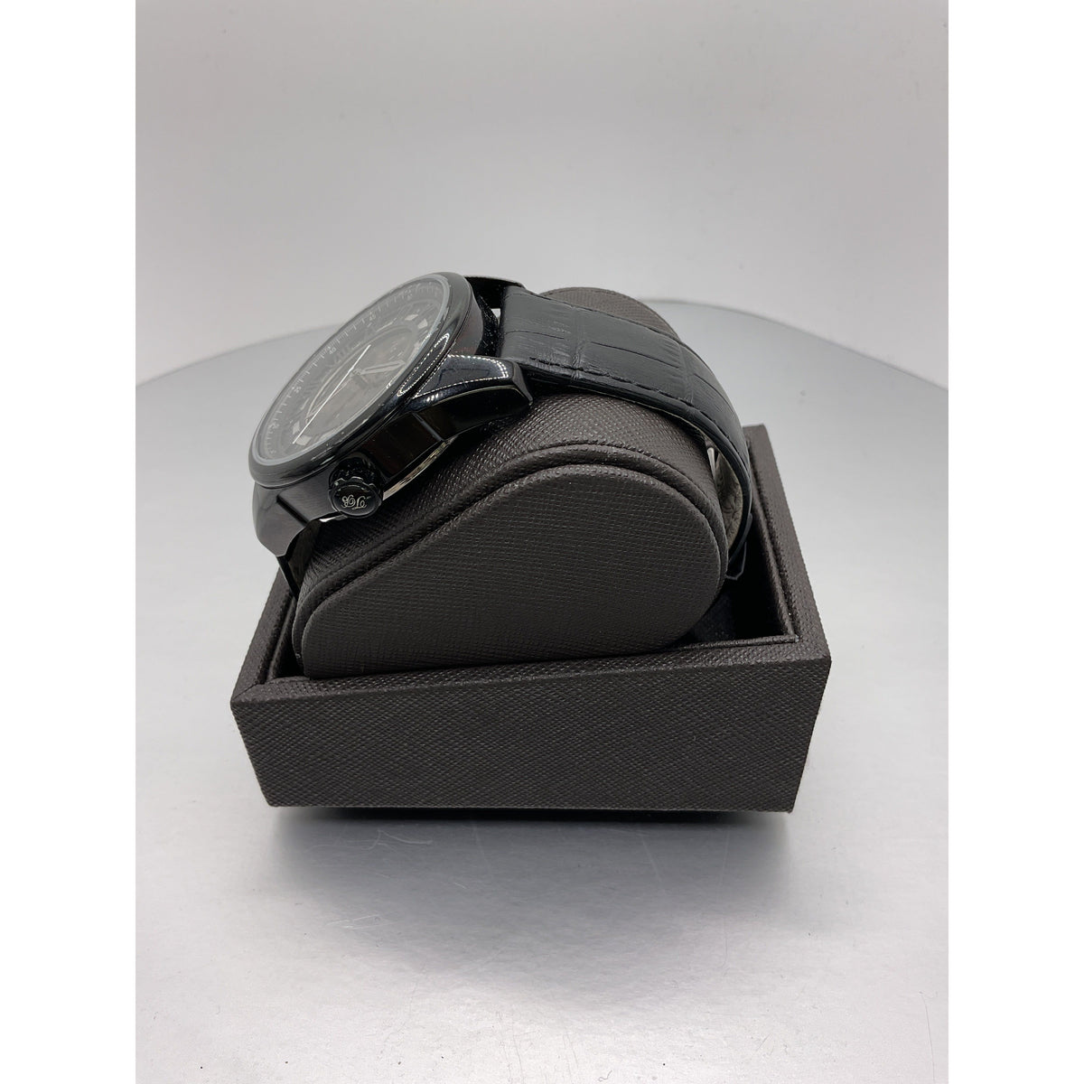 Ted Baker London Men's Automatic Black Leather Strap Watch TE1037