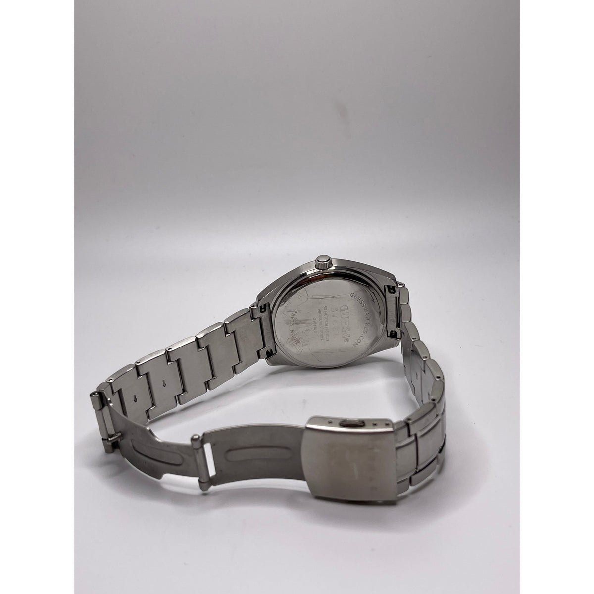 Guess Men's Steel Silver Tone Dial Silver Tone Bracelet Watch G10167G
