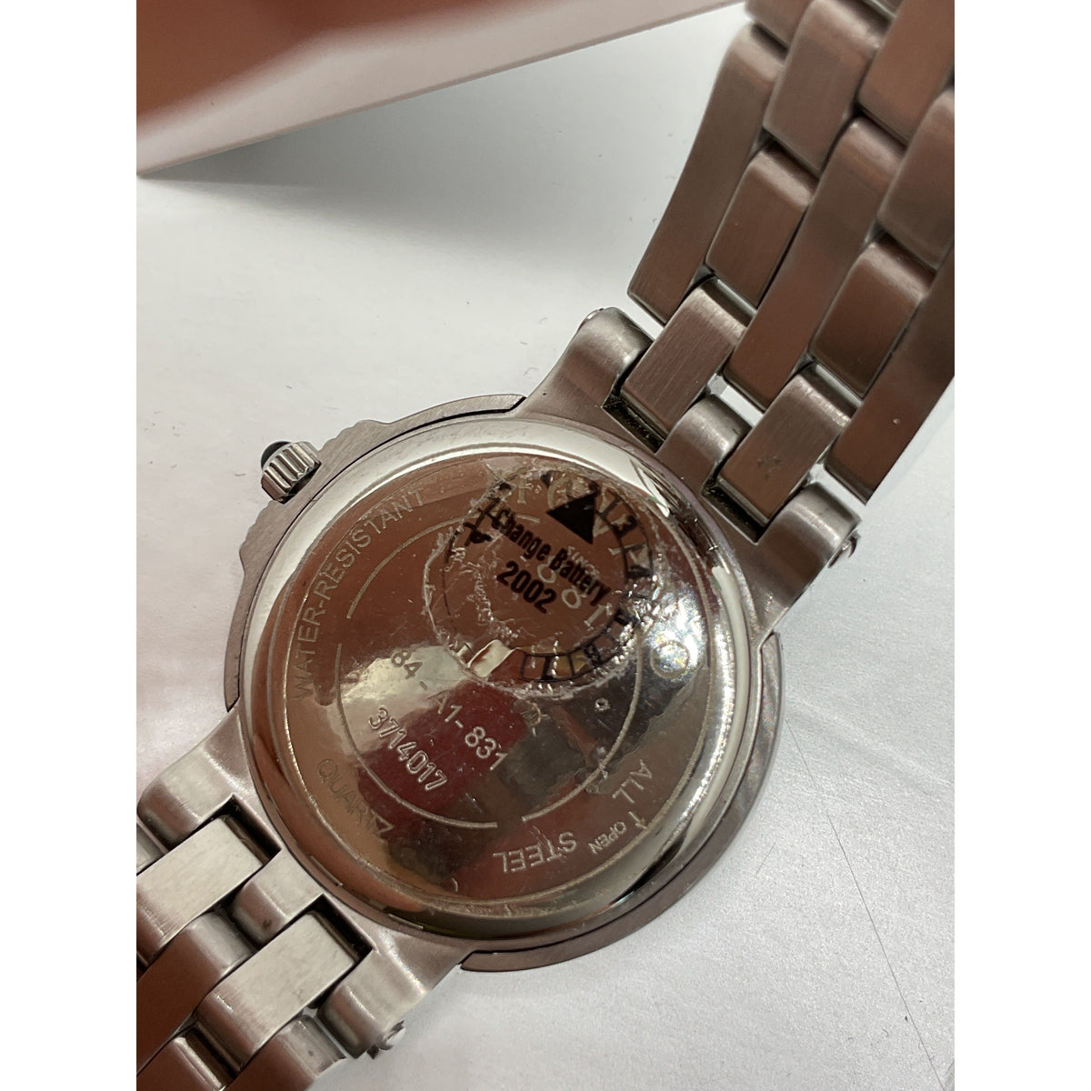 Movado Ladies Silver Tone Dial Stainless Steel Bracelet Watch 060374-1