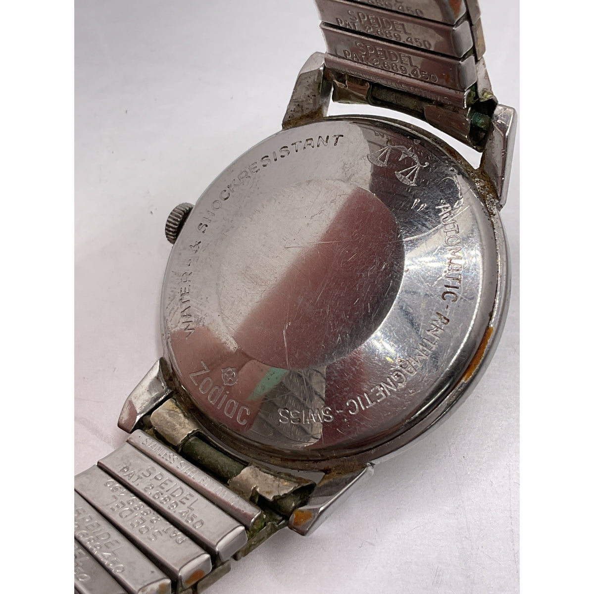 Zodiac Glorious Automatic Silver Dial Stretch Band Watch