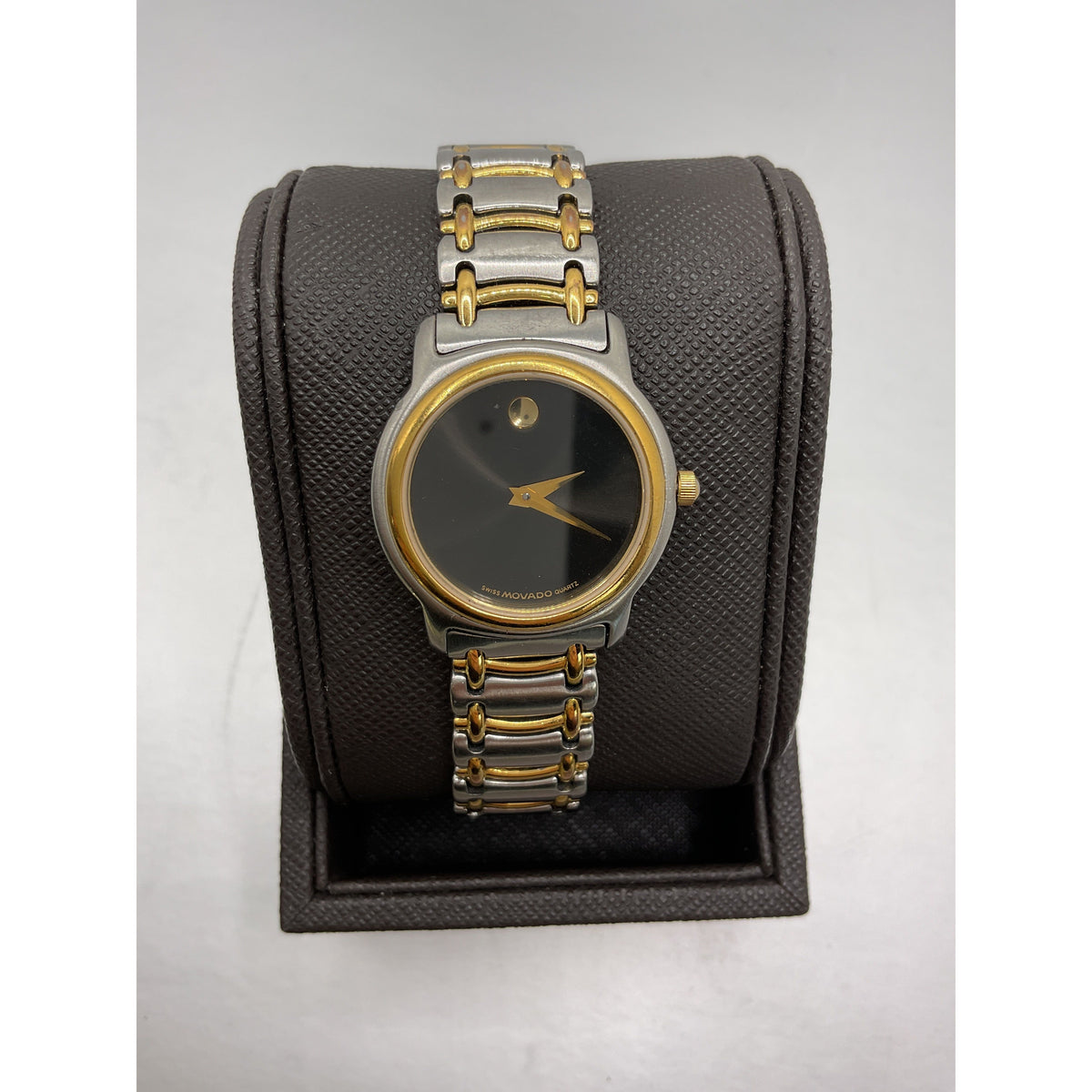 Movado Ladies Museum Dial Two Tone Stainless Steel Bracelet Watch 81.E3.815.5