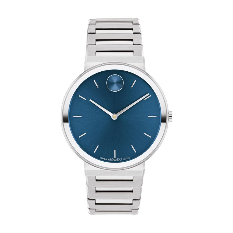 Movado blue face watch best sale