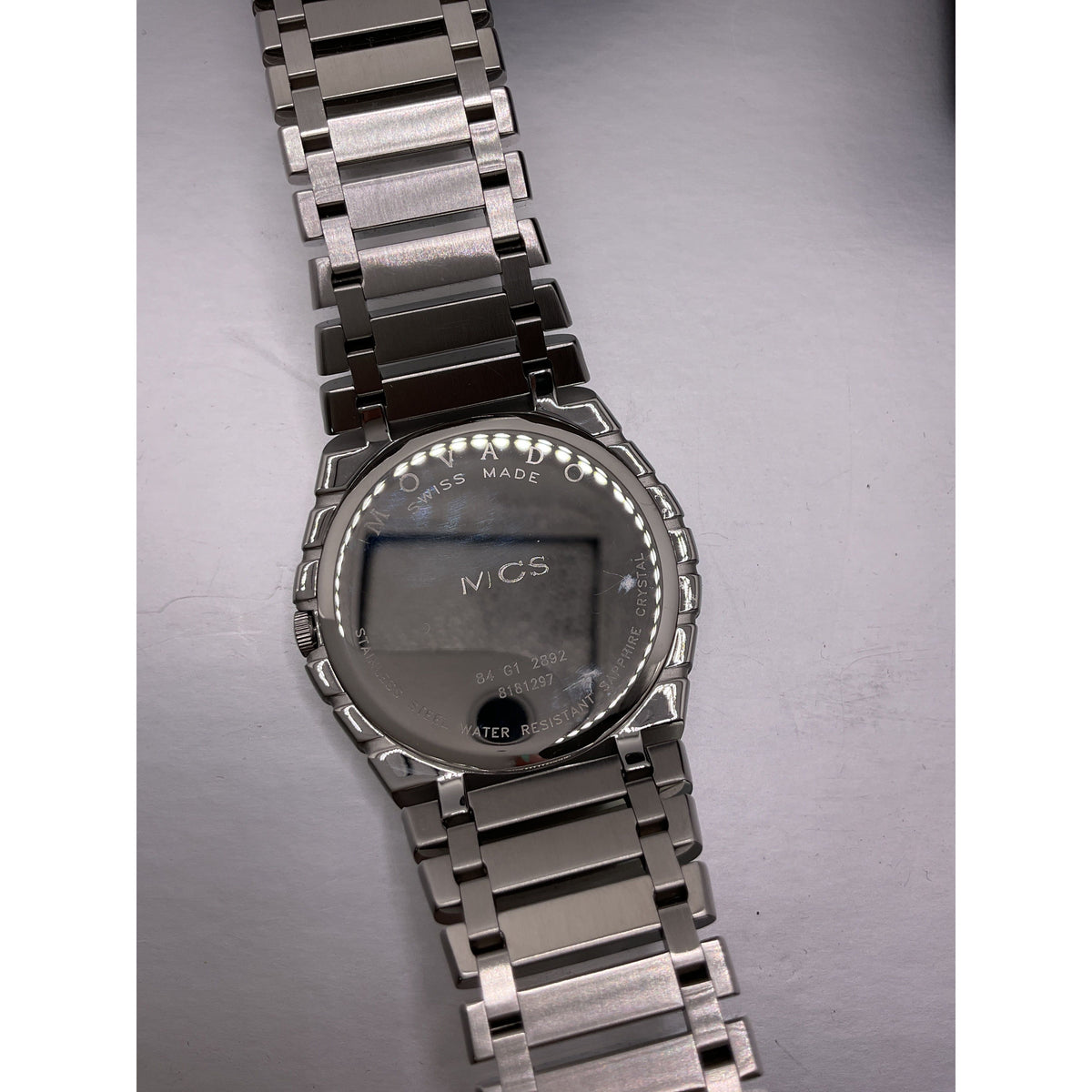 Movado Men's Riveli Black Dial Stainless Steel Watch 84.G1.2892 0605831