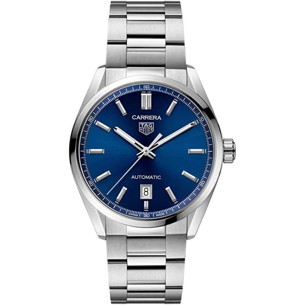 Tag Heuer CARRERA Calibre 5 Automatic Blue Dial Stainless Steel Watch WBN2112.BA