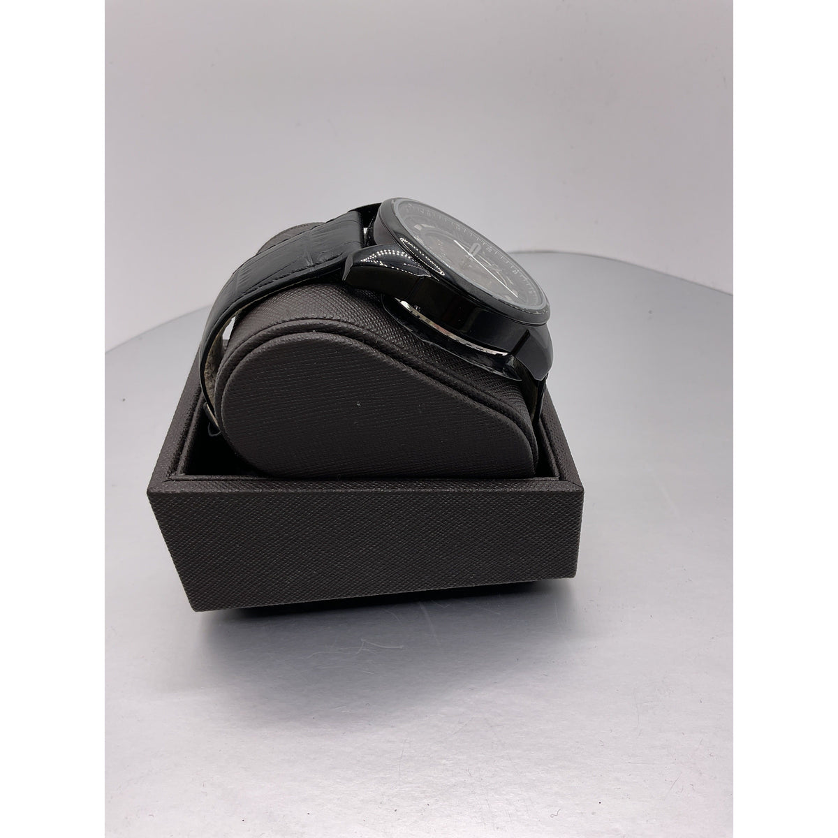 Ted Baker London Men's Automatic Black Leather Strap Watch TE1037