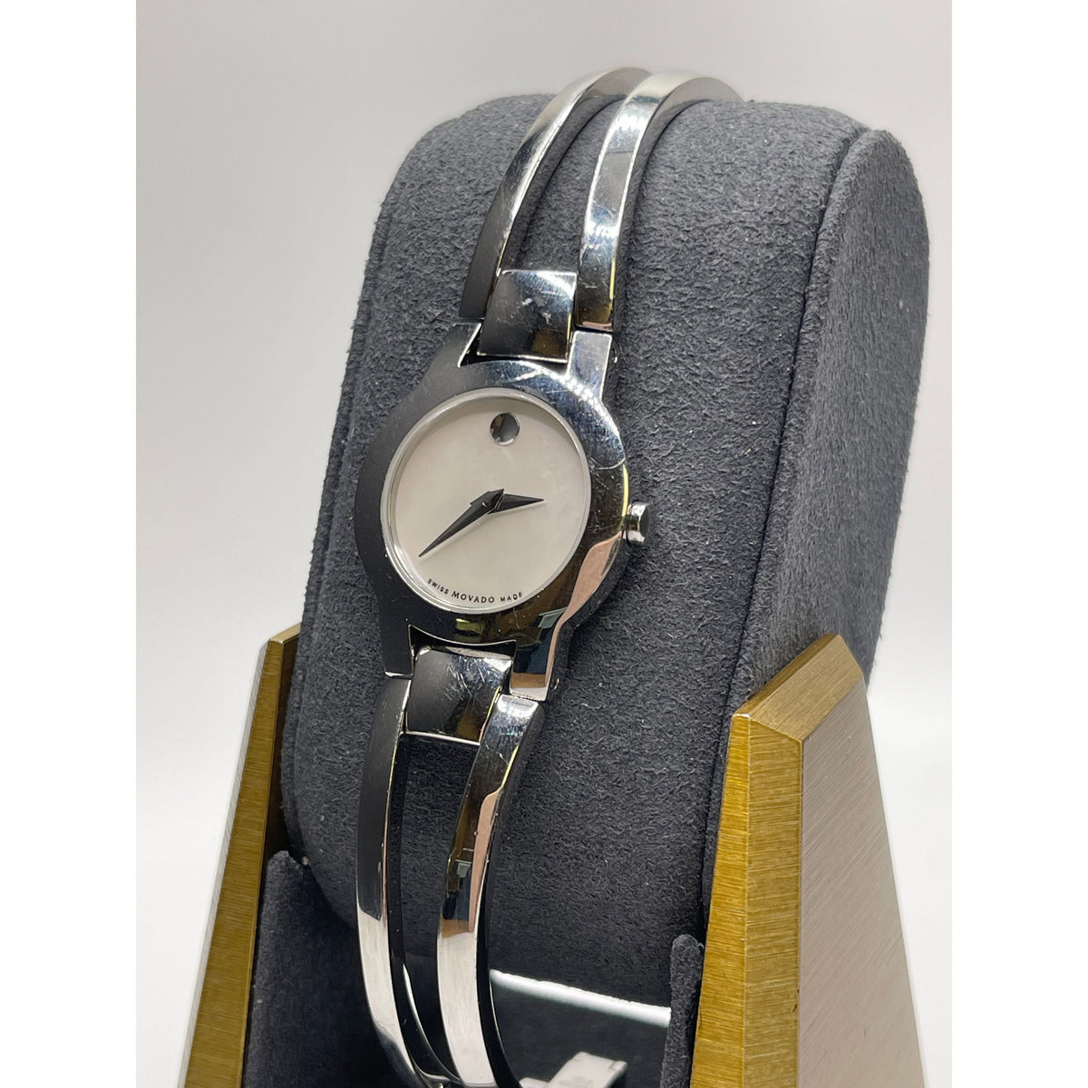 Movado Amorosa Ladies Mother of Pearl Dial Stainless Steel Quartz Watch 0606538