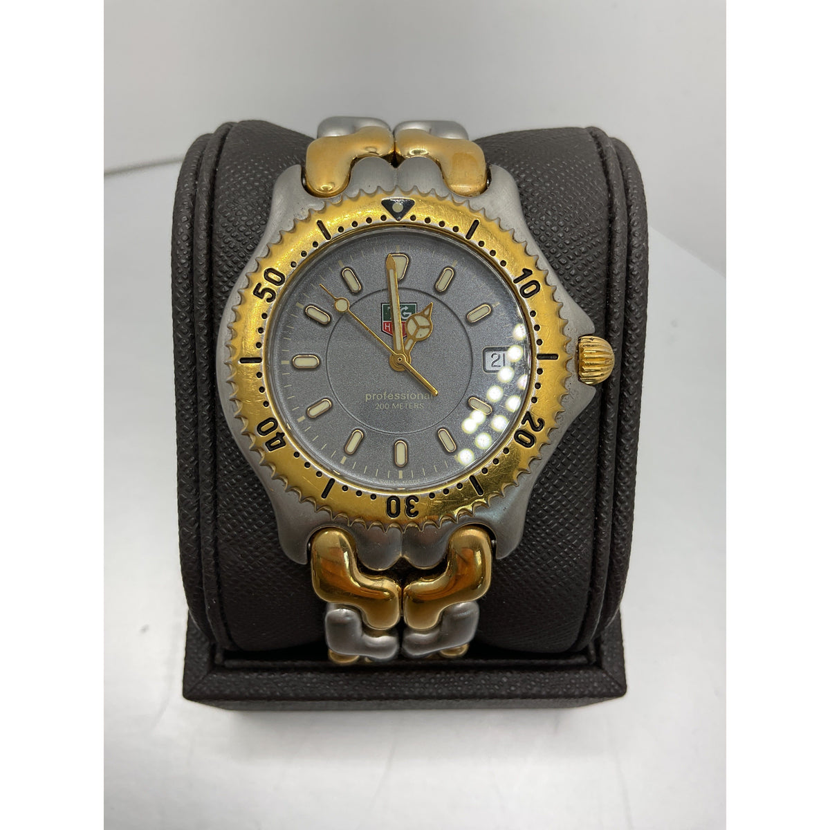 Tag Heuer Professional Men's Gray Dial Two Tone Stainless Steel Watch WG1120-0