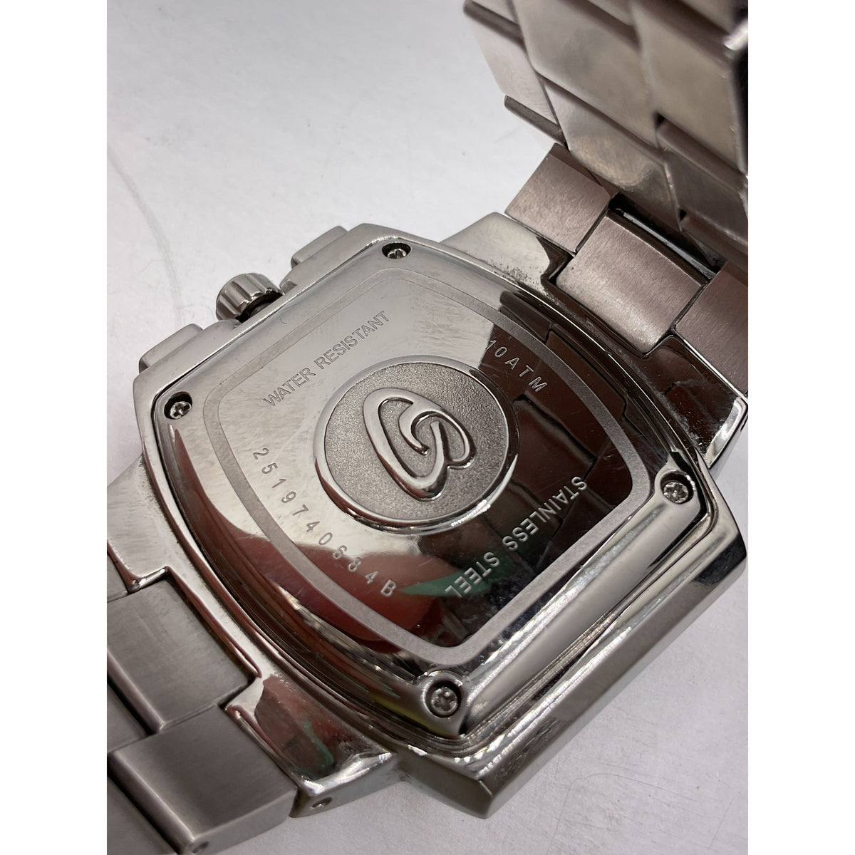 Breil Milano Chronograph Men's Square Black Dial Stainless Steel Bracelet Watch 2519740684B