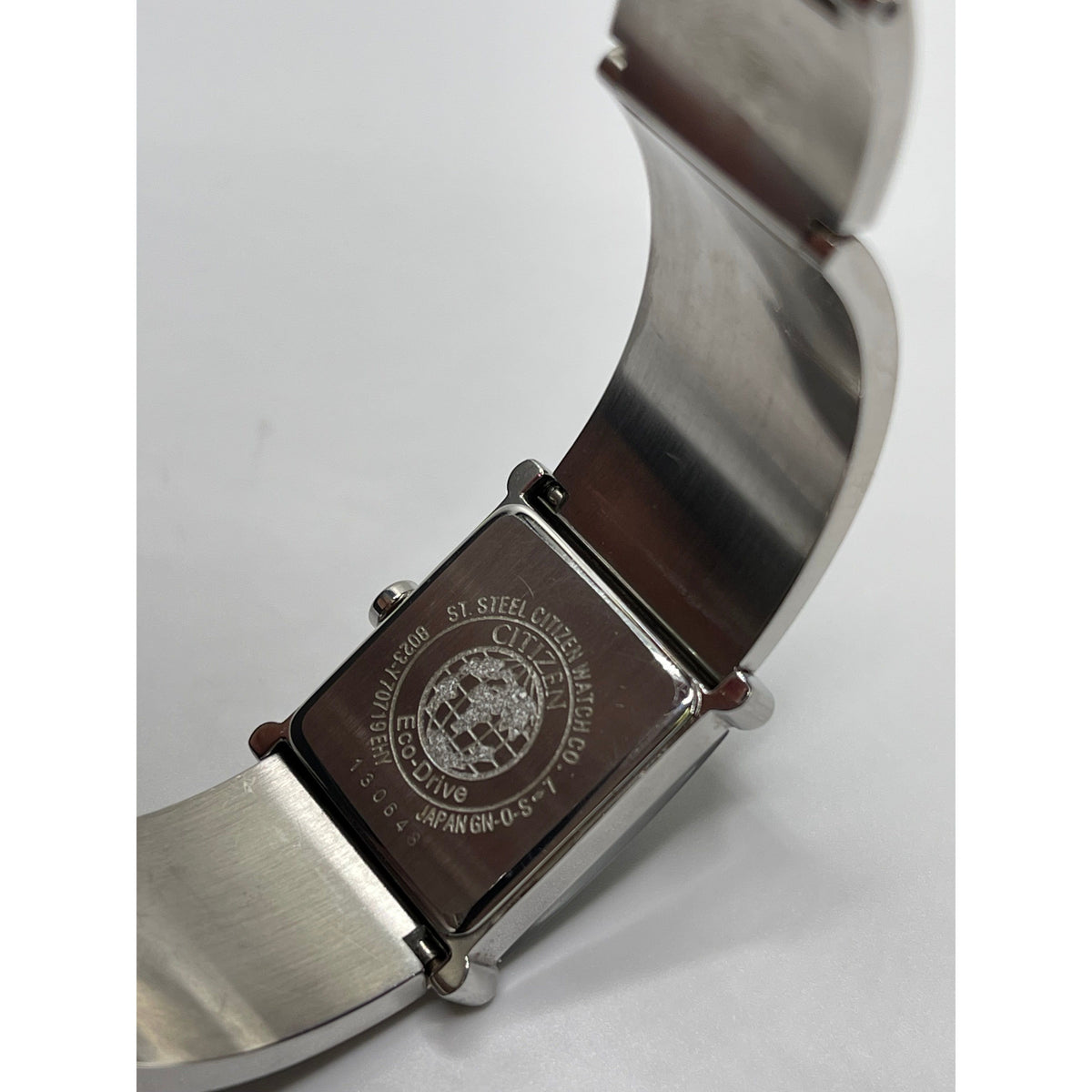 Citizen Eco-Drive Ladies Black Dial Stainless Steel Quartz Watch 130648