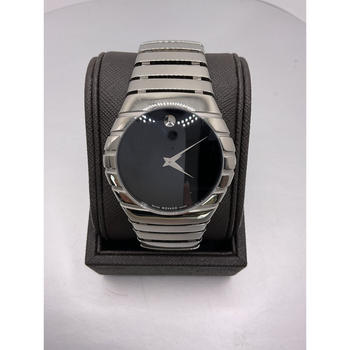 Movado Men's Riveli Black Dial Stainless Steel Watch 84.G1.2892 0605831
