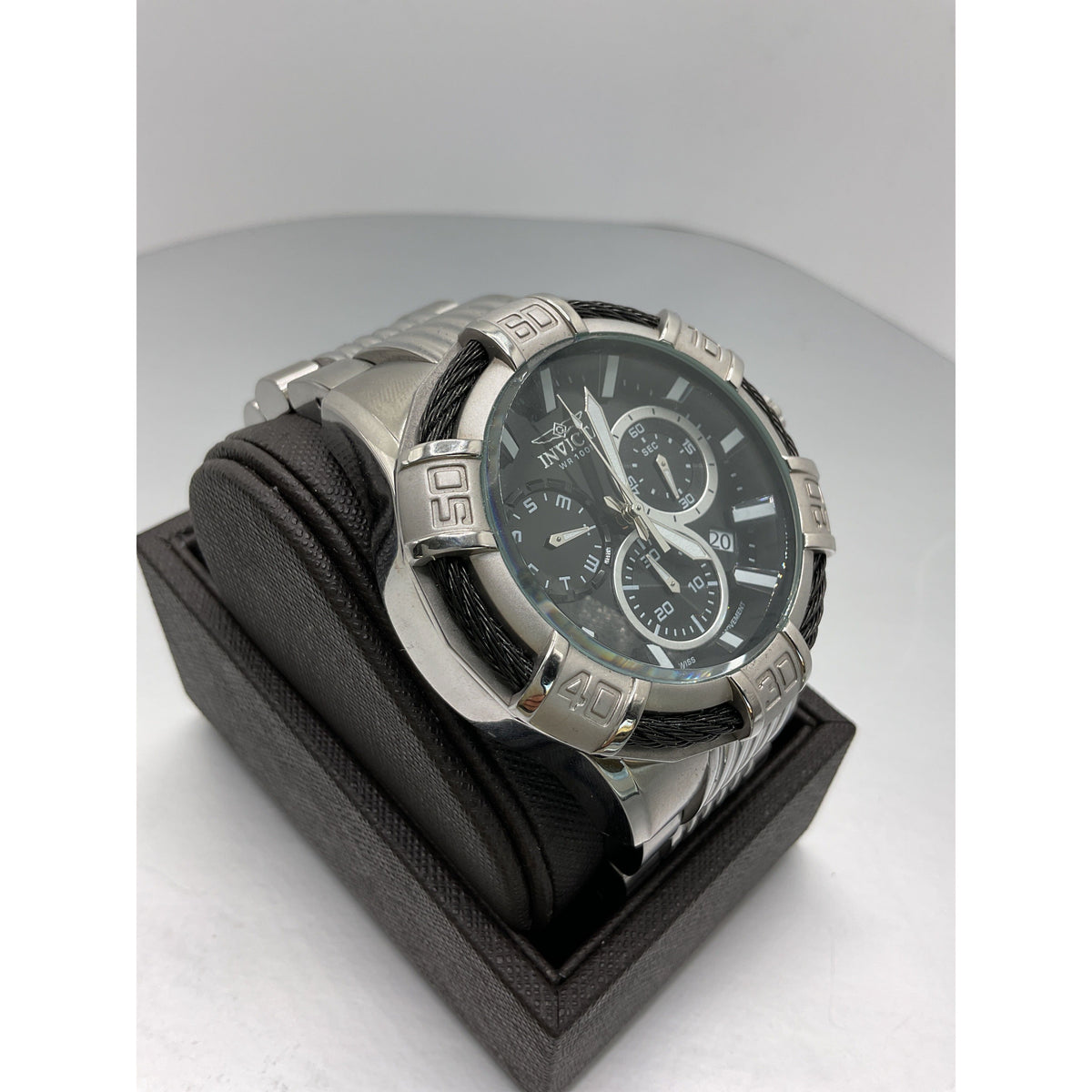 Invicta Men's BOLT Black Dial Stainless Steel Bracelet Watch IN25862 / 25862