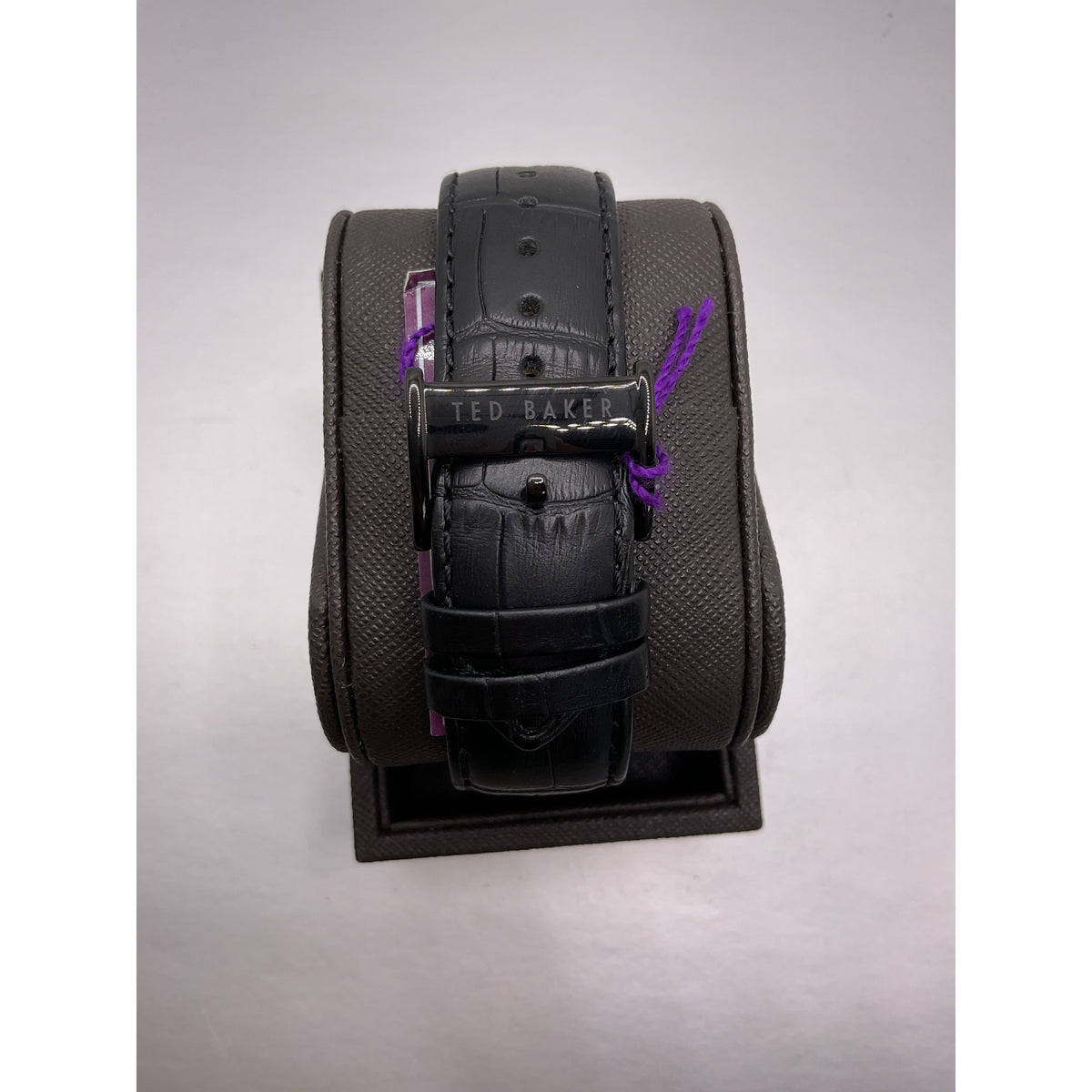 Ted Baker London Men's Automatic Black Leather Strap Watch TE1037