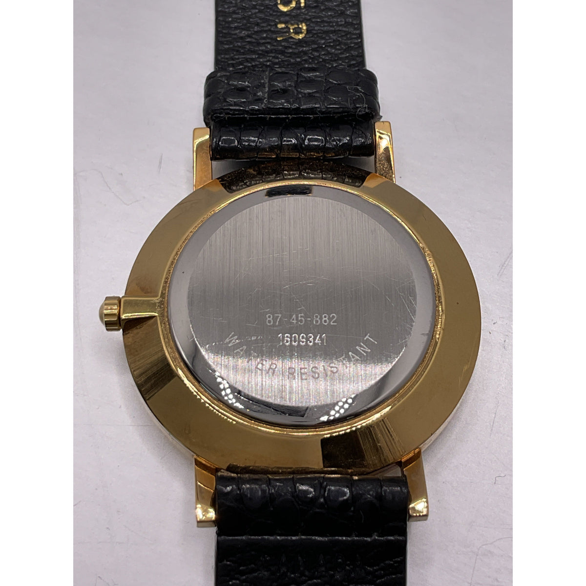 Movado Men's Black Museum Dial Black Lizard Strap Watch 87-45-882