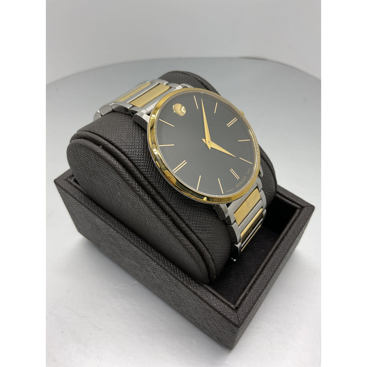 Movado Ultraslim Men's Two Tone Stainless Steel Watch 0607169