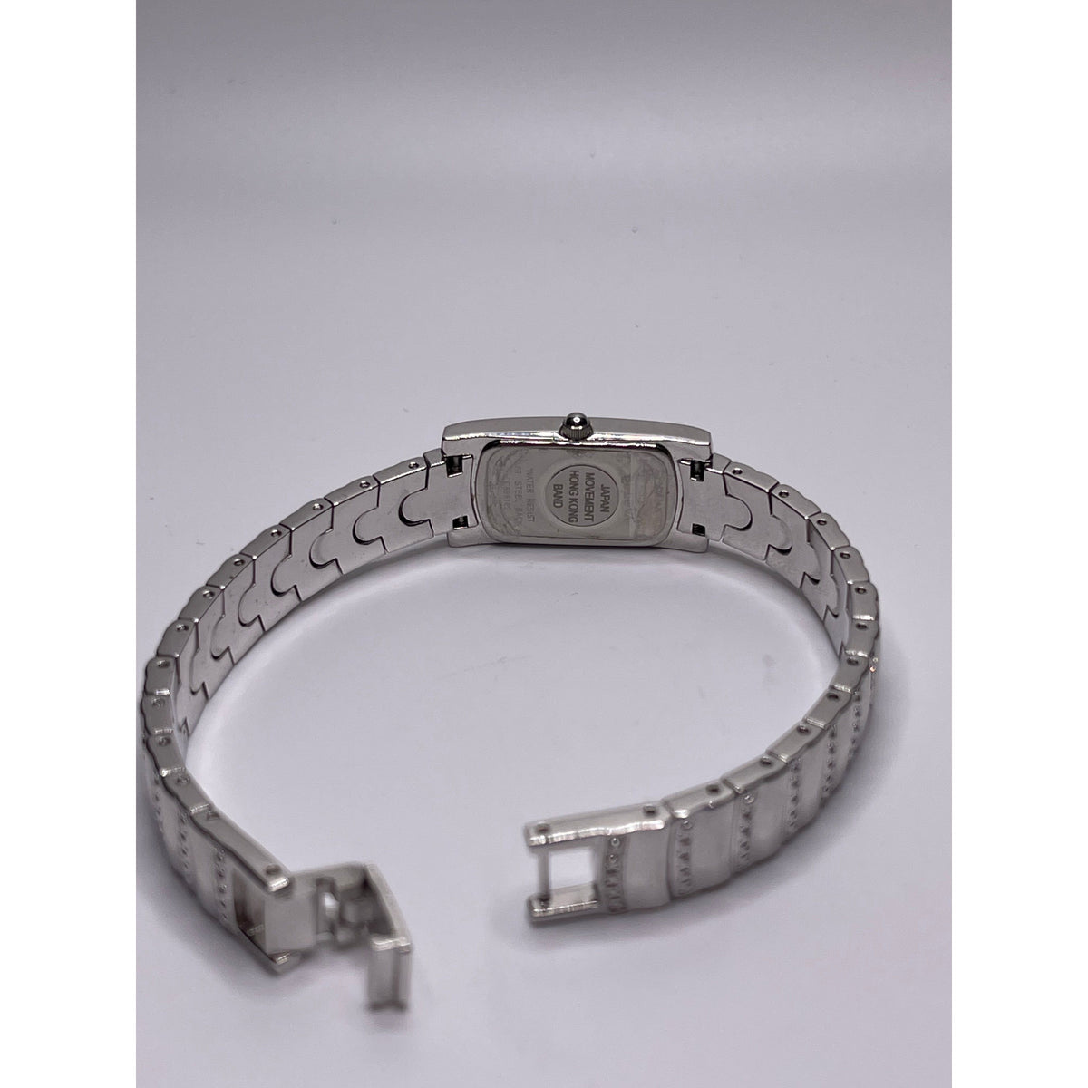 Bulova Ladies Mother of Pearl Dial Silver Tone Crystal Bracelet Watch 96T13