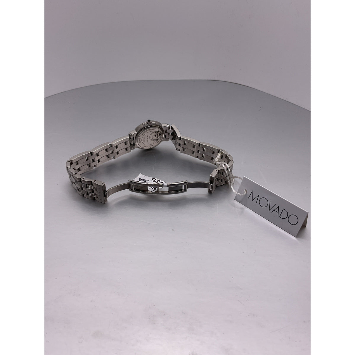 Movado Ladies Silver Tone Dial Stainless Steel Bracelet Watch 060374-1