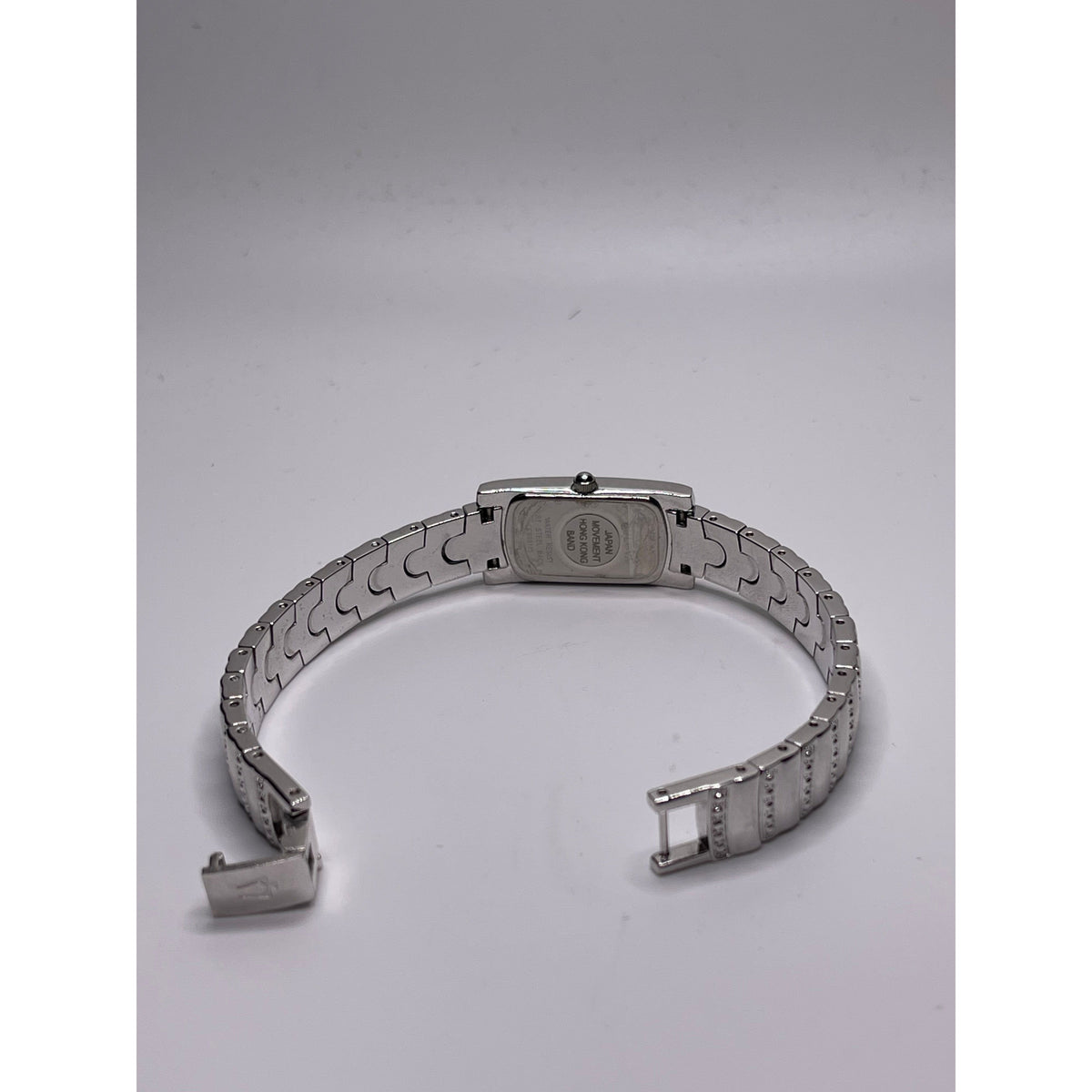 Bulova Ladies Mother of Pearl Dial Silver Tone Crystal Bracelet Watch 96T13