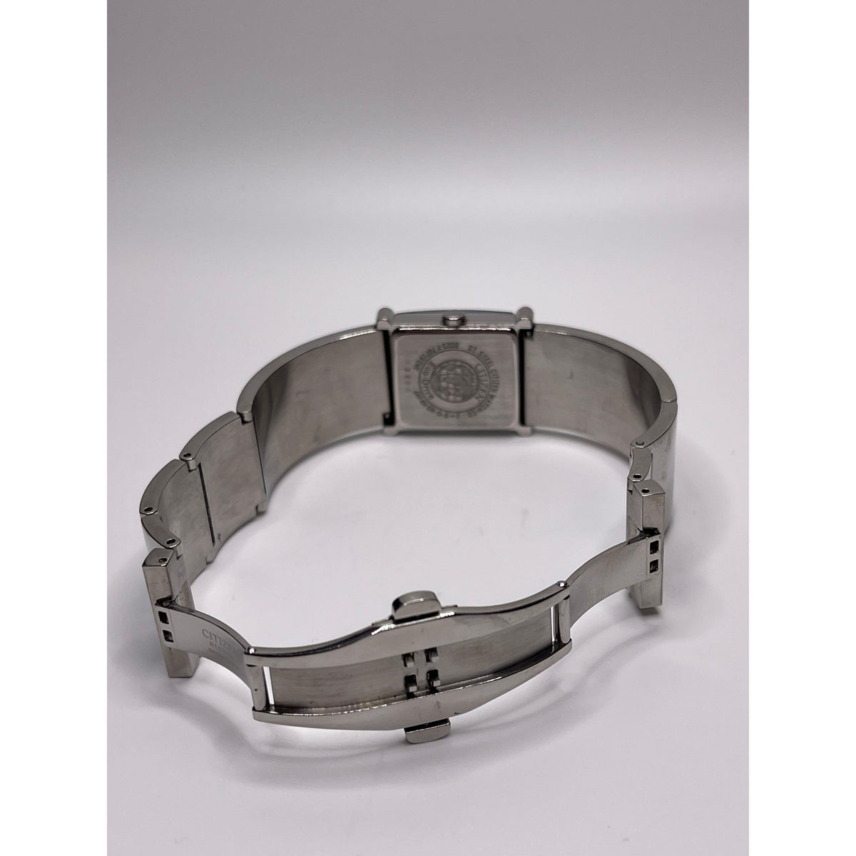 Citizen Eco-Drive Ladies Black Dial Stainless Steel Quartz Watch 130648