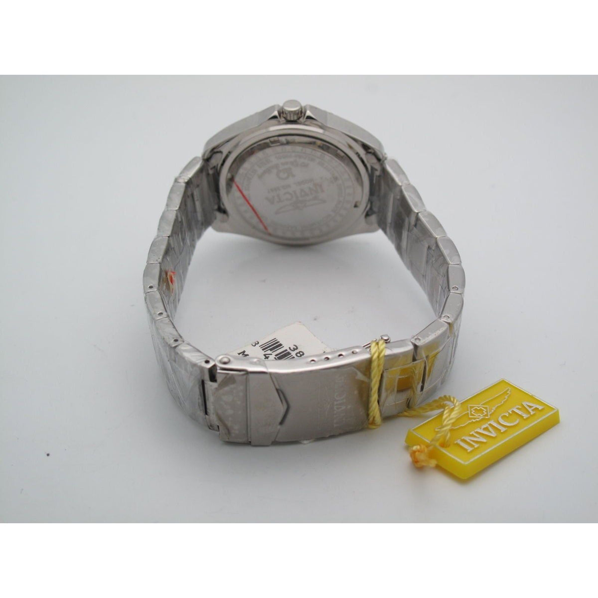 Invicta 10 Year Battery Men's Stainless Steel Black Dial Watch 3867