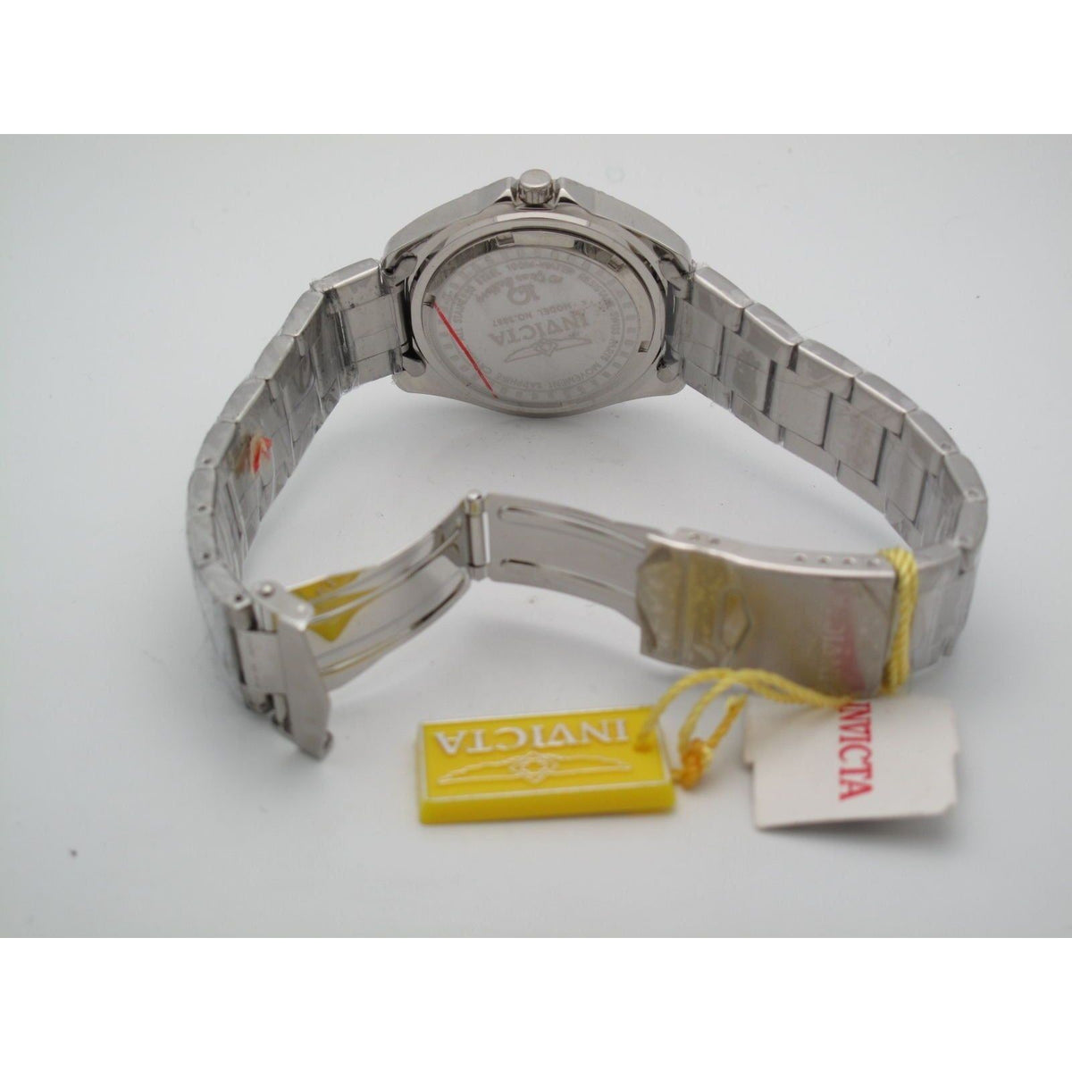 Invicta 10 Year Battery Men's Stainless Steel Black Dial Watch 3867