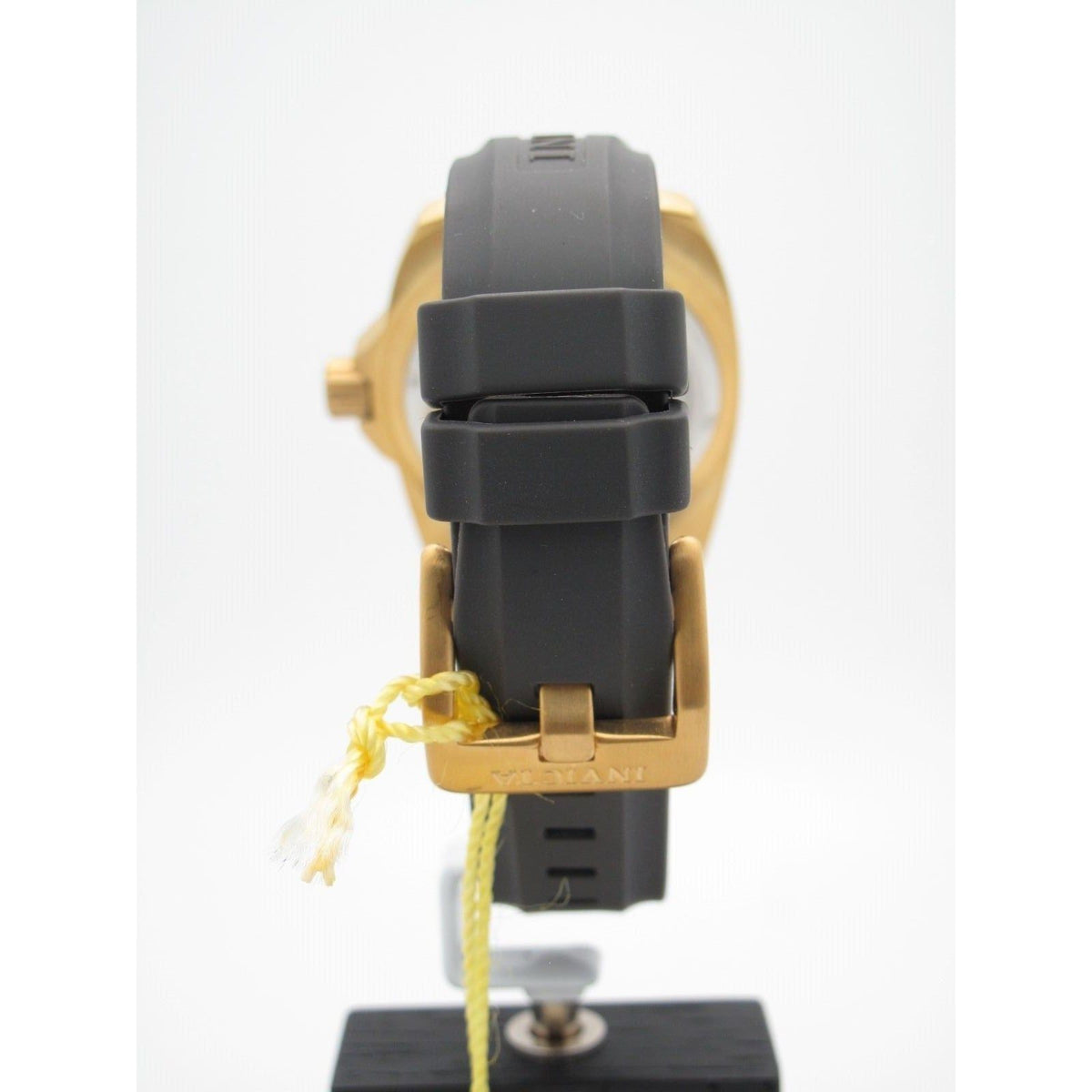 Invicta Angel Ladies Gold Mother Of Pearl w. Diamond Dial Rubber Band Watch 0498