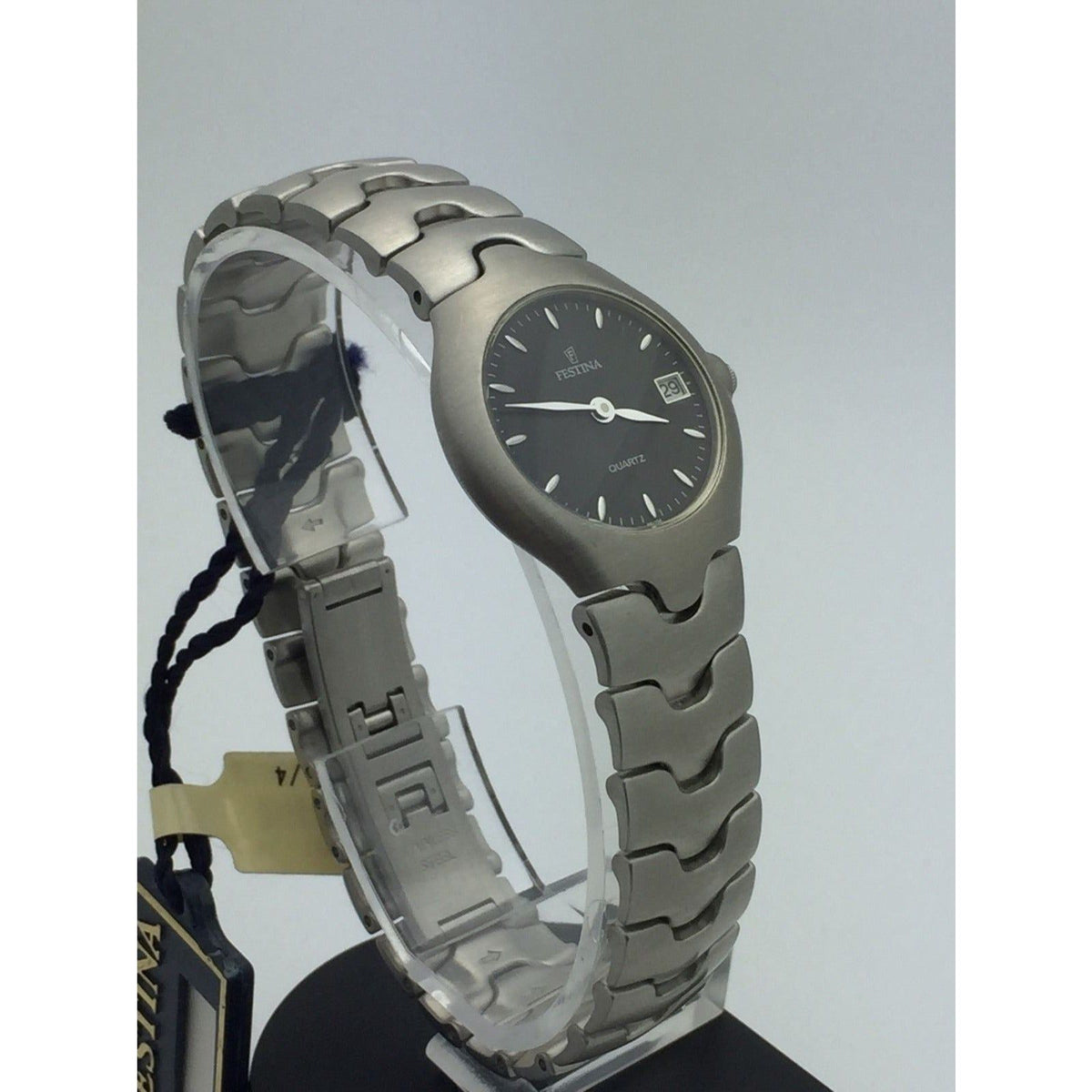 Festina Ladies Black Dial Stainless Date 30M Registered Model Watch 6611/4