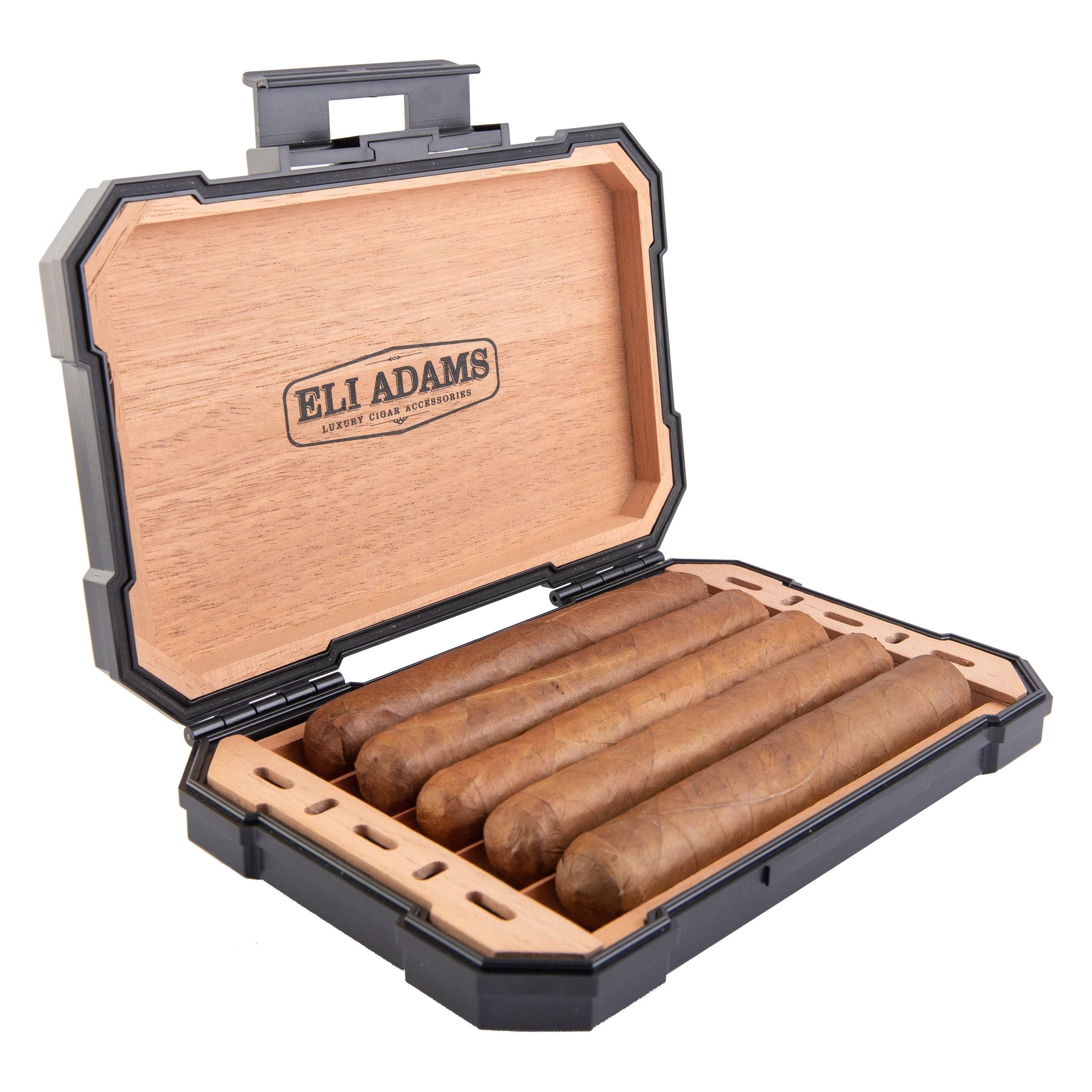 ineffektiv blåhval Afgang Travel Cigar Humidor Cedar Wood Air Tight, Engraved & Personalized – ELI  ADAMS JEWELERS