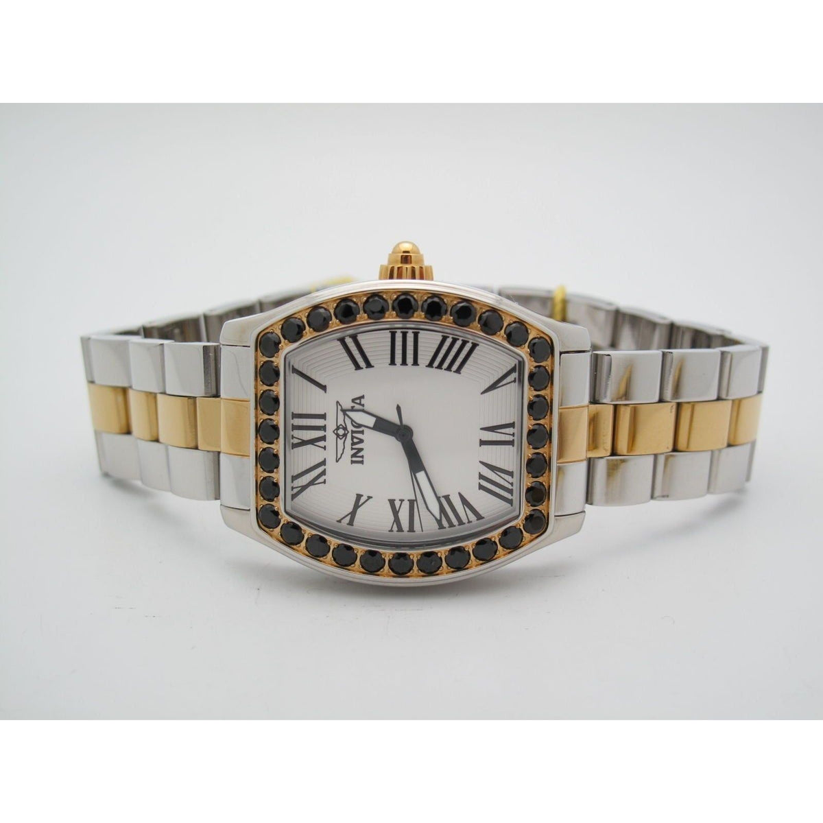 Invicta Angel Ladies Limited Edition Two-Tone Black Spinel Bezel Watch 14531