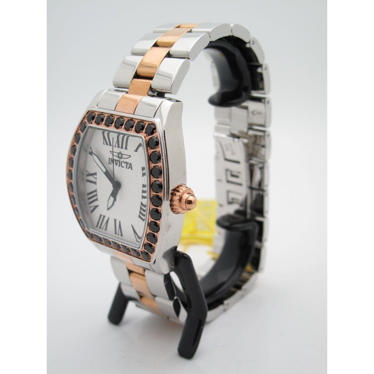 Invicta Angel Ladies Limited Edition Two-Tone Black Spinel Bezel Watch 14532