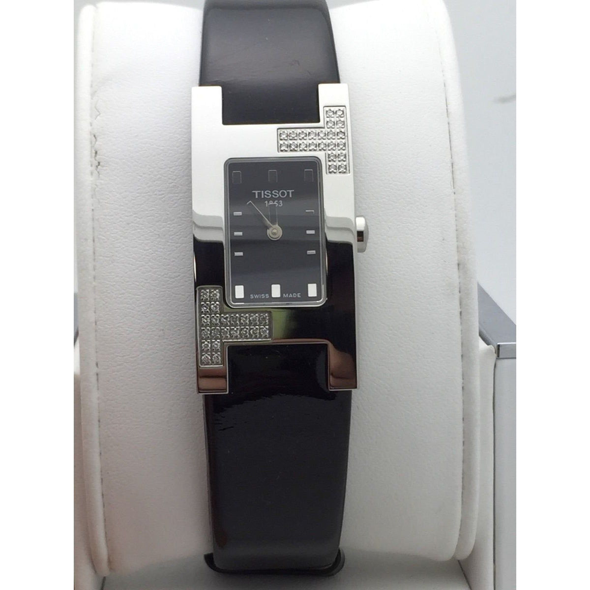 Tissot Ladies Diamonds Steel Sapphire Crystal Quartz Watch L614.111/44