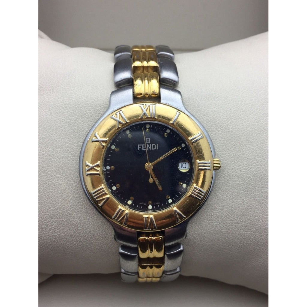 Two Fendi watches Authentic Fendi Dual Two-Tone Stainless Gold Silver Watch | eBay main image 3