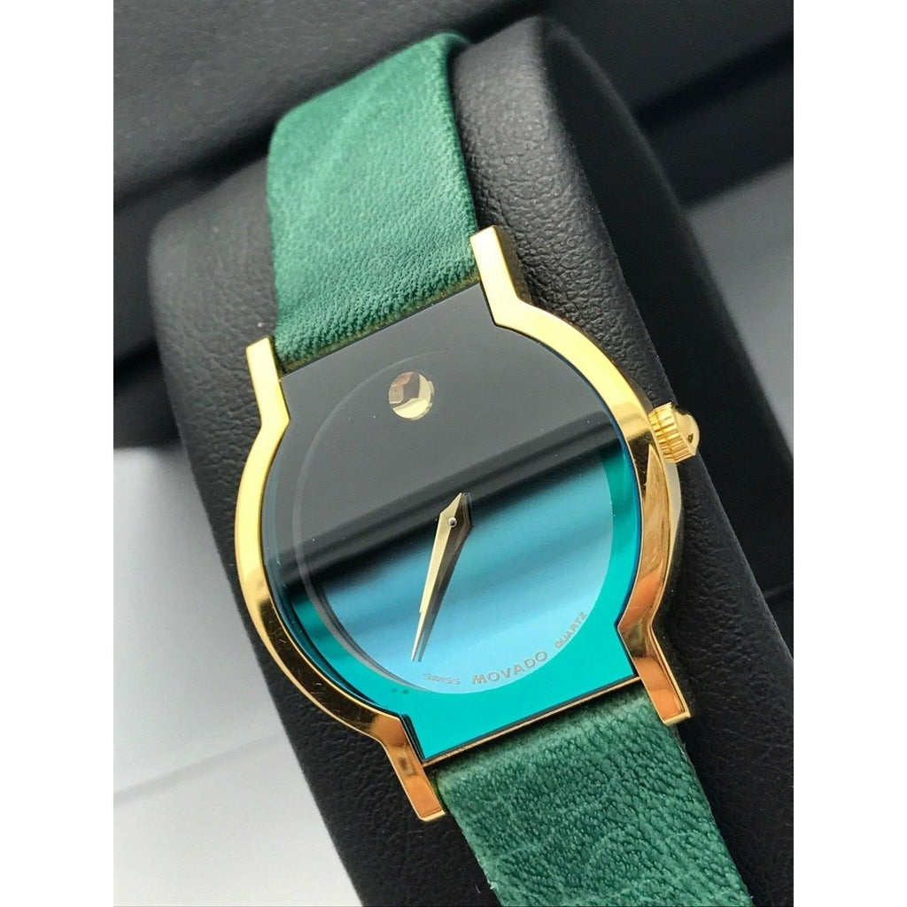 Movado Limited Edition Ladies Gold Tone Museum Sapphire  display picture 2