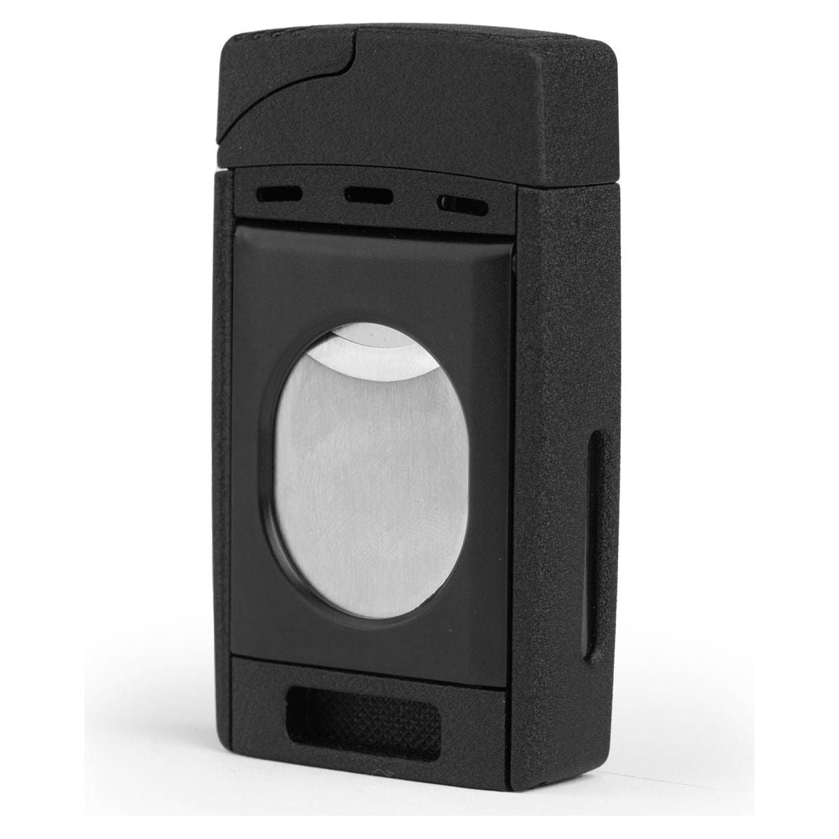 Black Color Dual Jet Torch Lighter with Cutter Combo