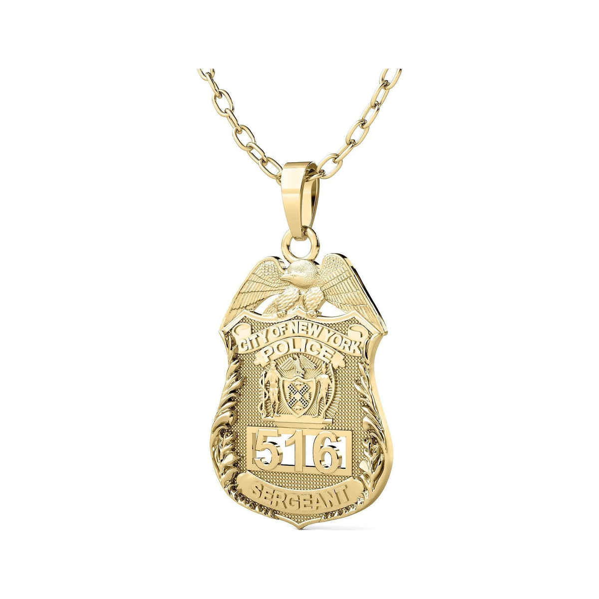 14K/18K Sergeant Shield Customized for NYPD SBA SBASMB1