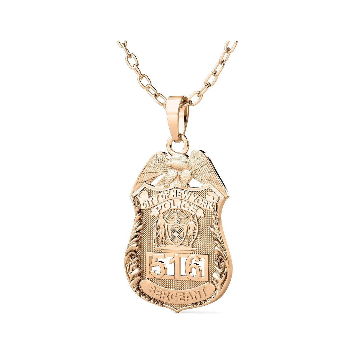 14K/18K Sergeant Shield Customized for NYPD SBA SBASMB1