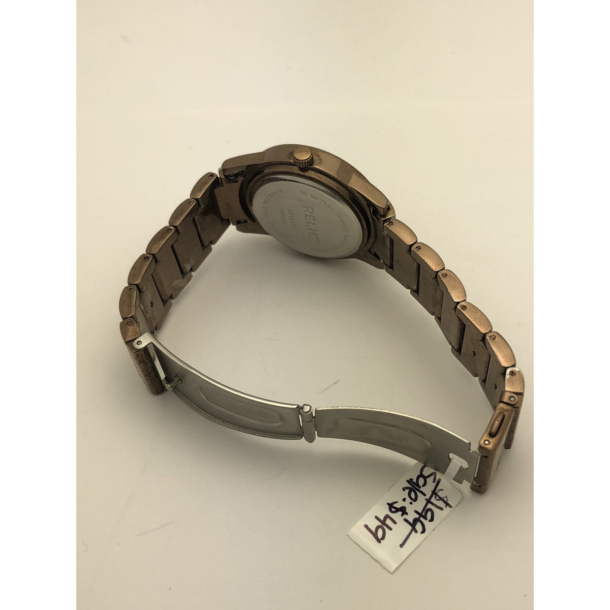 Relic Ladies Brown Dial Brown Tone Stainless Steel Watch 991208