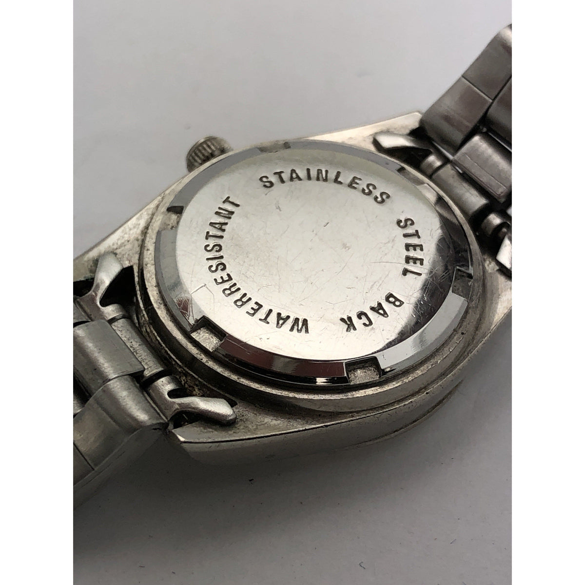 Hollywood Polo Ladies Pink Dial Silver Tone Stainless Steel Bracelet