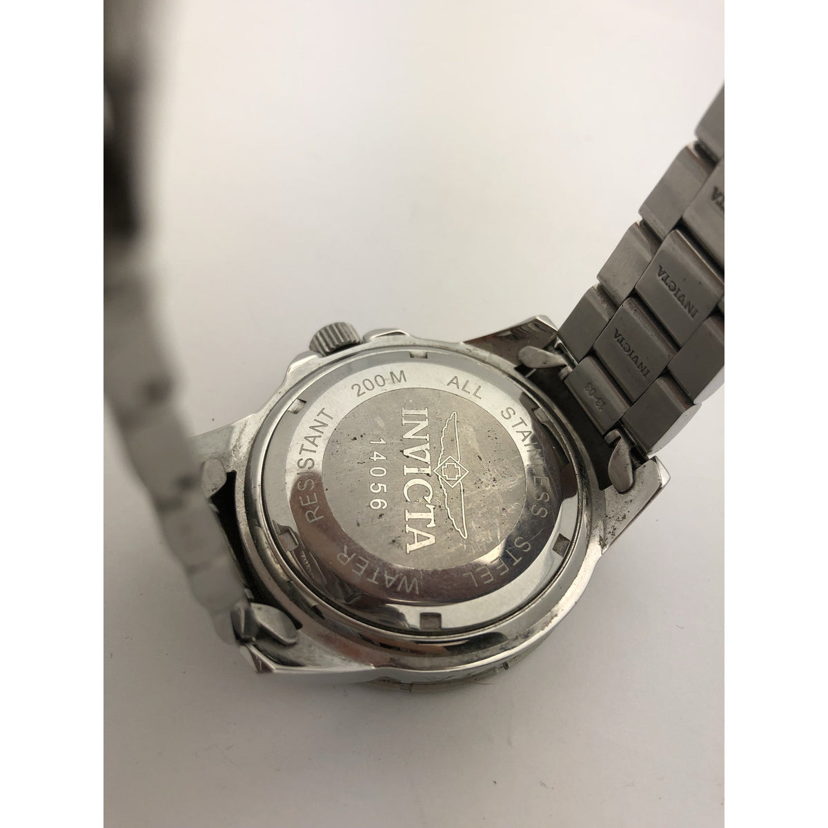 Invicta Men’s Silver Dial Stainless Steel Case and Bracelet Watch 14056