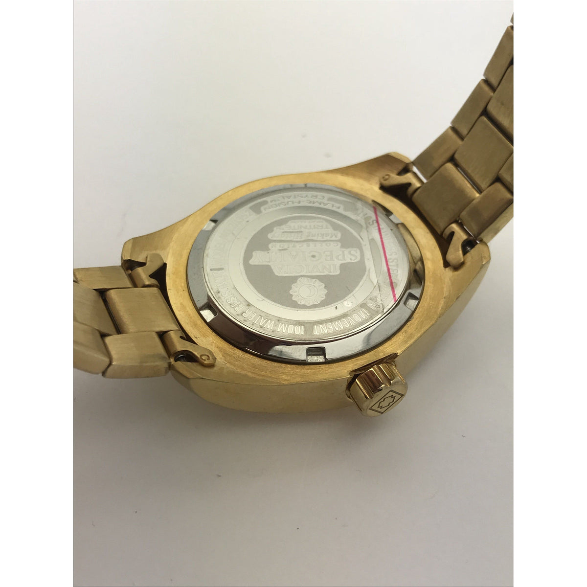 Invicta Ladies MOP Dial Gold Tone Stainless Steel Bracelet Watch 20352