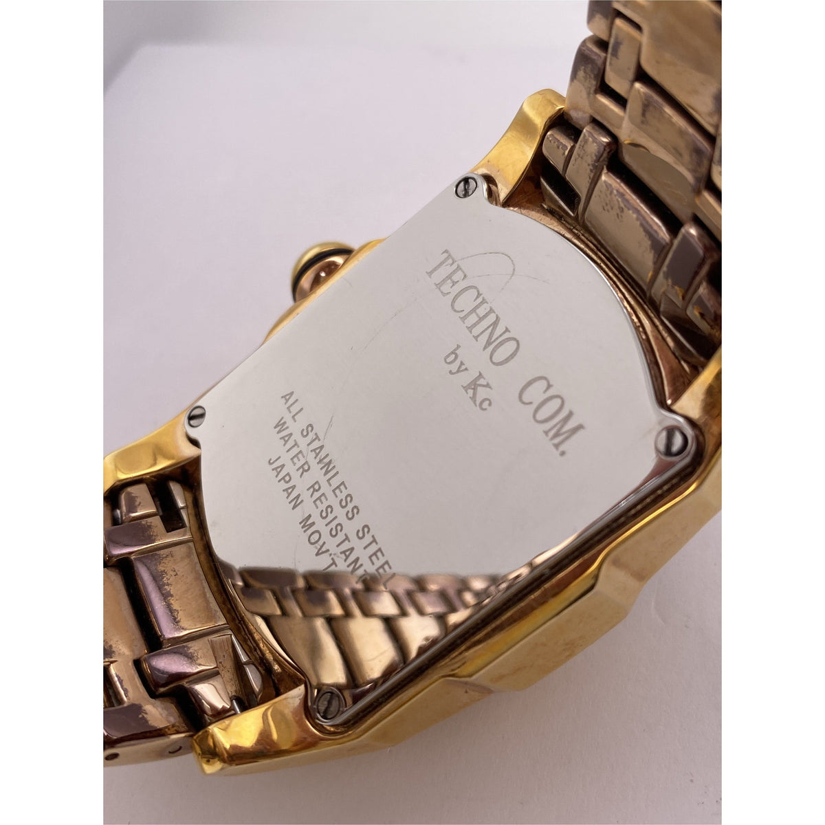 Techno Com by KC Unisex Rose Gold Dial Rose Gold Stainless Steel Watch