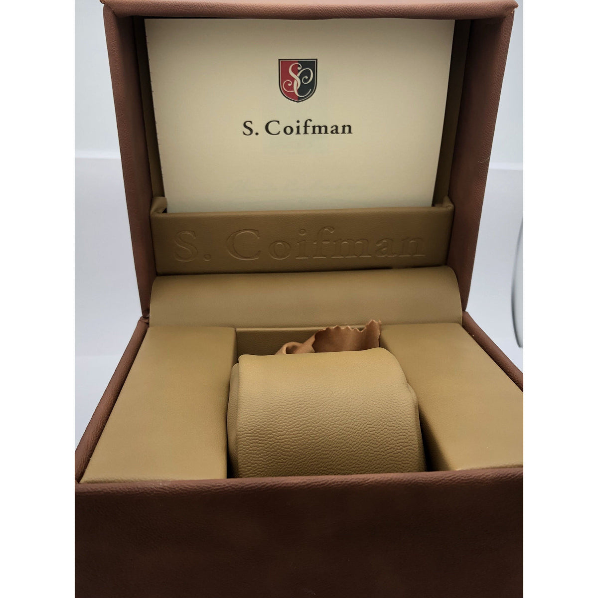 S. Coifman By Invicta Men's Silver Stainless Steel Case Black Band Watch SC0105