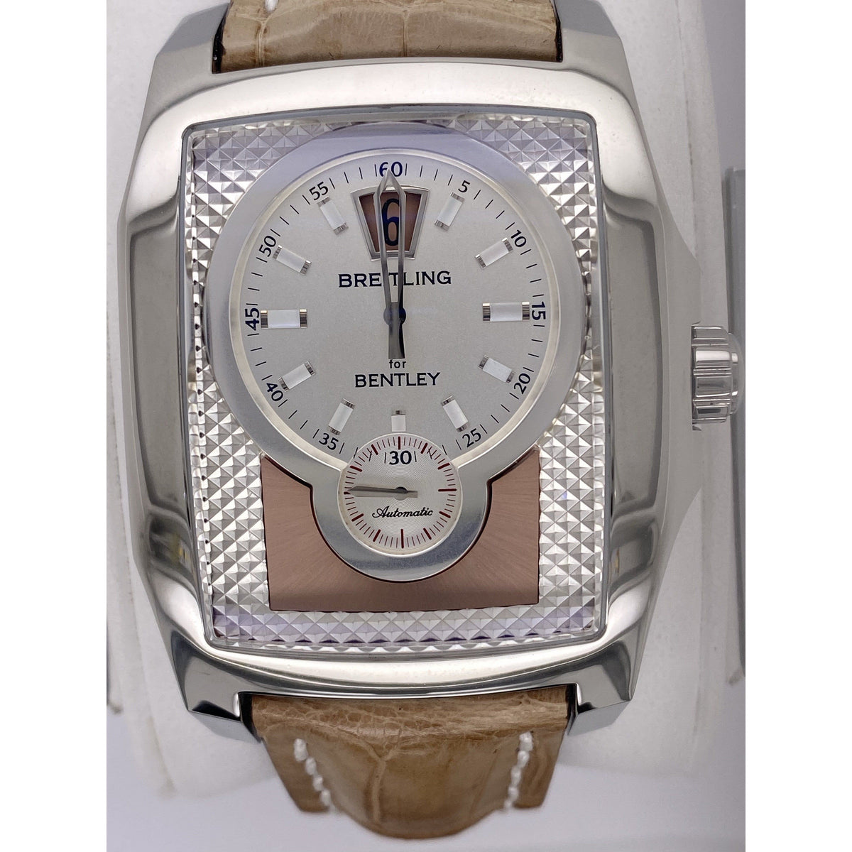 Breitling for Bentley Flying B Men's Automatic Brown Alligator Strap Watch A2836212