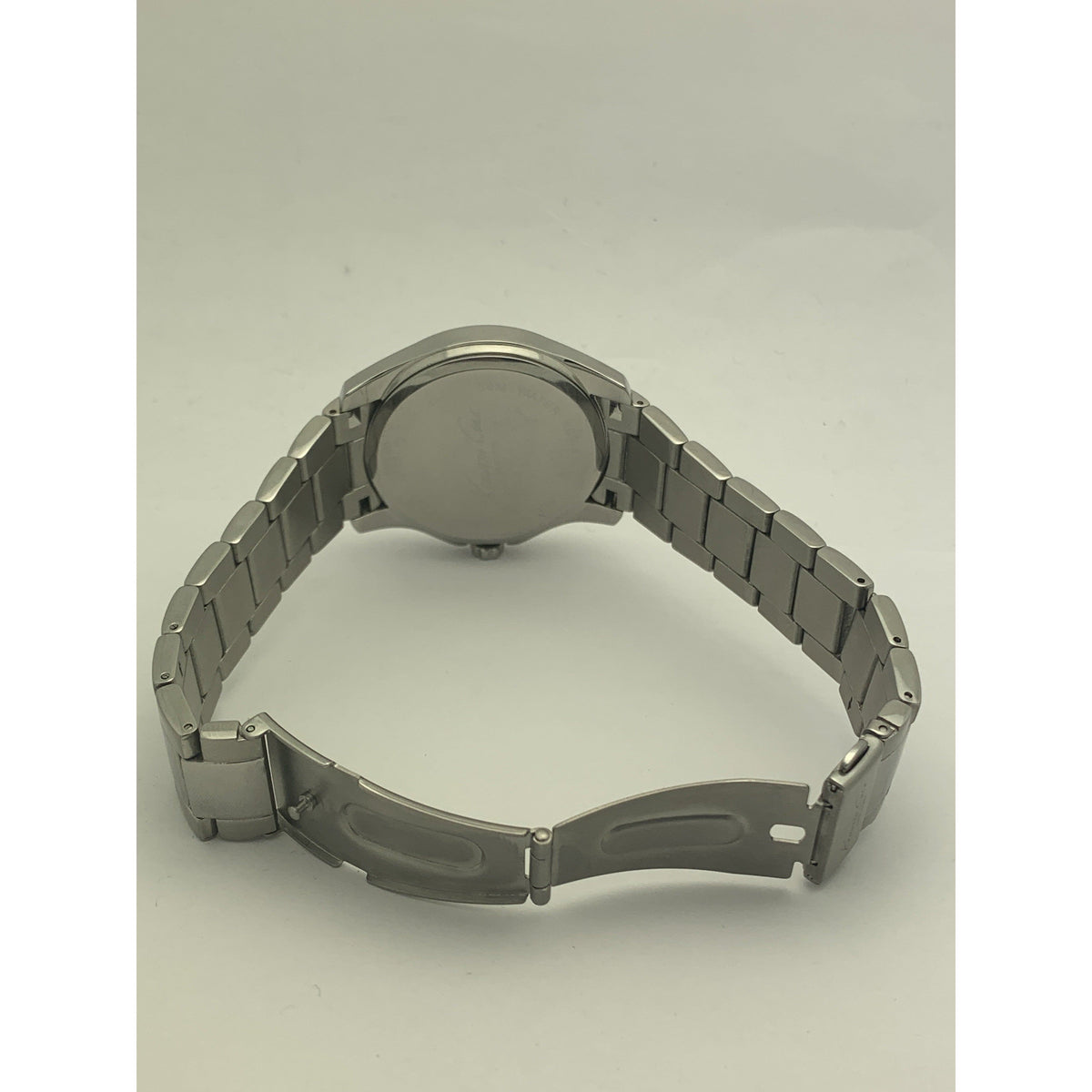 Kenneth Cole Men's Black Dial Silver Tone Stainless Steel Bracelet Watch KC3941