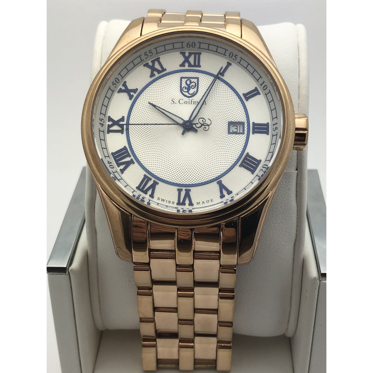 S. Coifman By Invicta Men's Silver Stainless Steel Case Watch SC0102