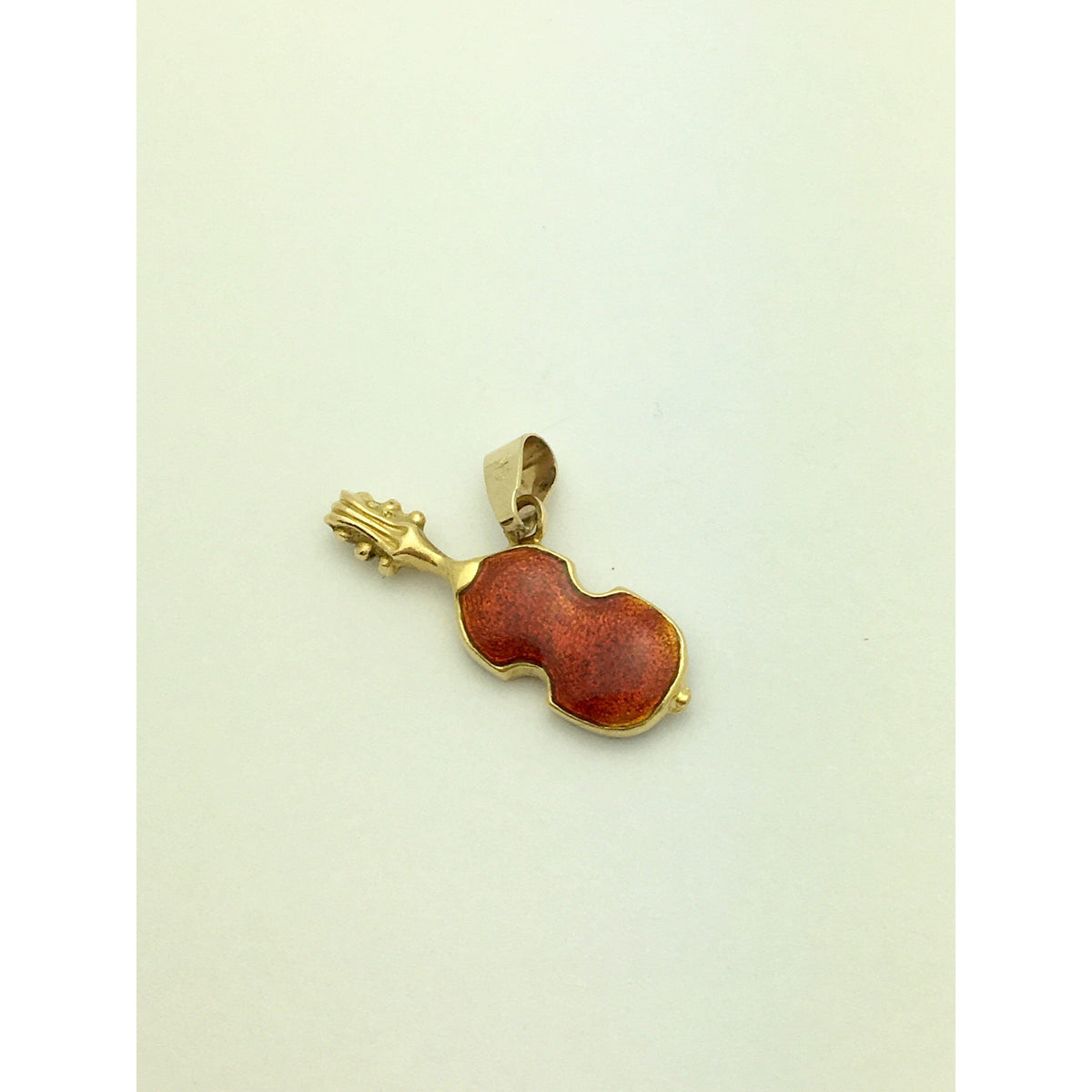 CHARJ005 14K Yellow Gold Violin Charm