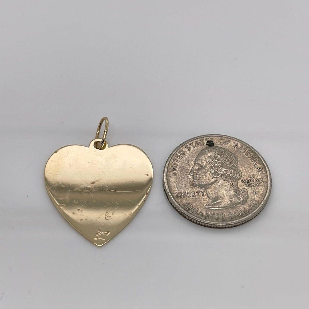 14K Yellow Gold Sweet 16 Charm Pendant P017