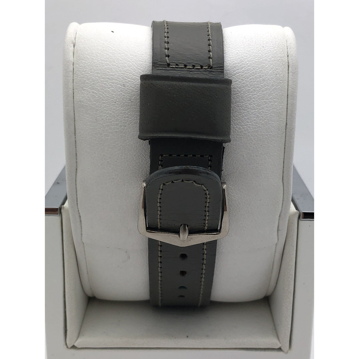 Walkman Light Gray Dial Gray Leather Racing Royal Strap Men's Watch