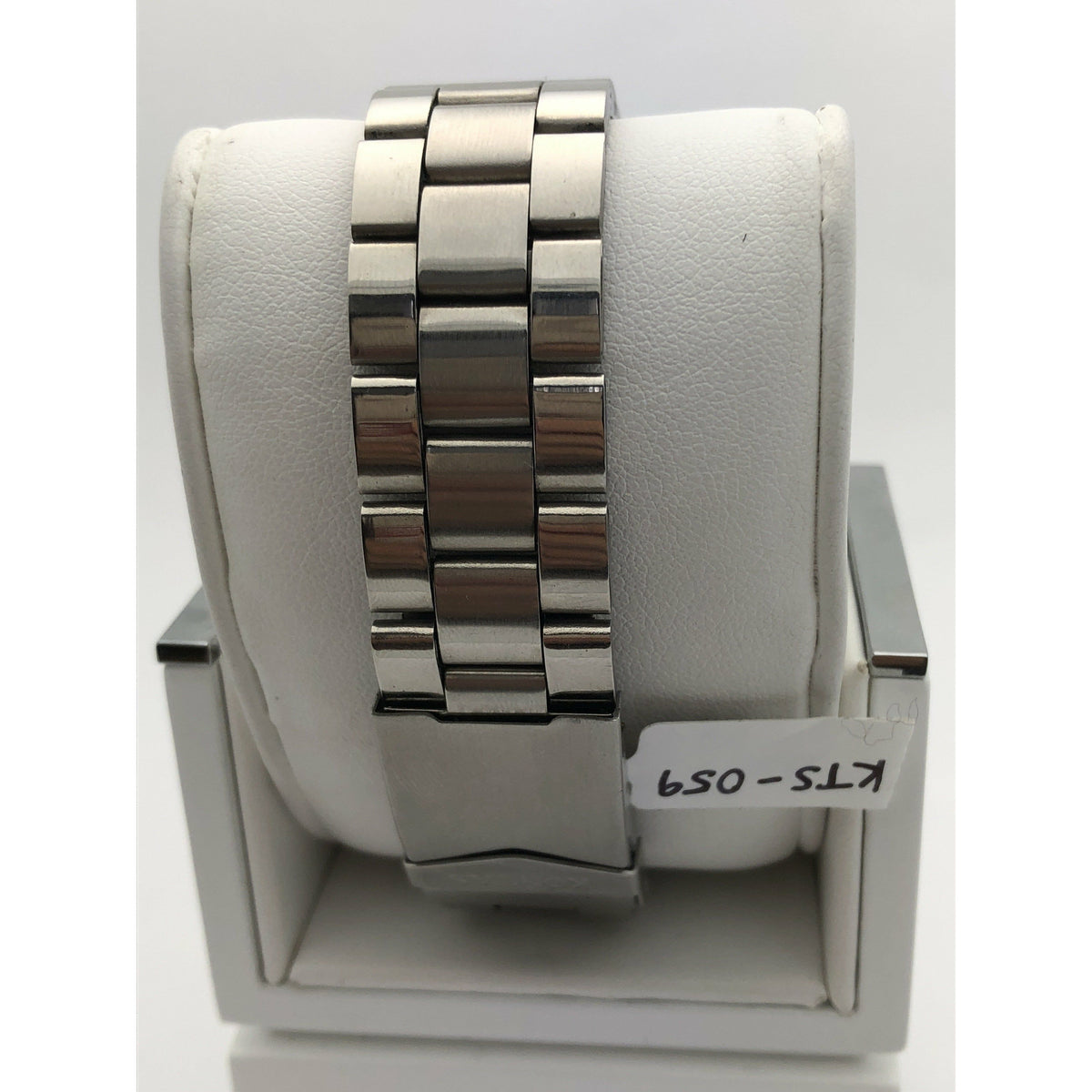 Kontas Men's Black Dial Silver Tone Stainless Steel Watch KTS-059