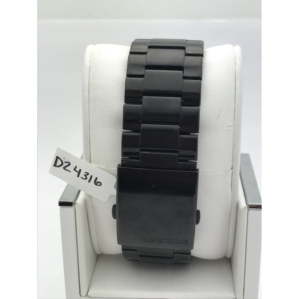 Diesel Men's Overflow Chrono Black Dial Black Ion Plated Watch DZ4316