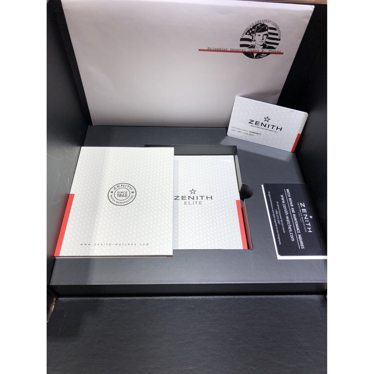 Zenith Men's Brigadier General James B. Thayer Nubuk Leather Watch 24.2434.679